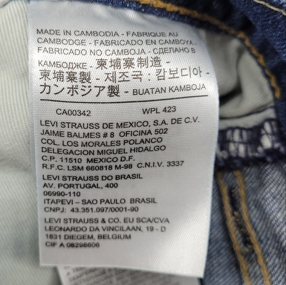 Levi Strauss Mens Casual Straight Leg Work Jeans Size 40x30 - Picture 10 of 16